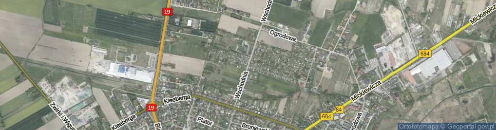 Zdjęcie satelitarne Wschodnia ul.